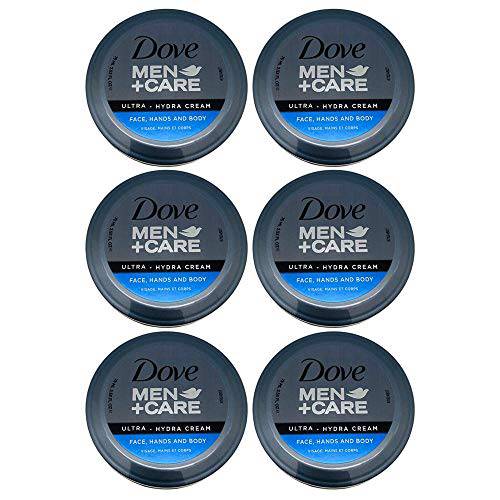 Dove Men+Care Ultra-Hydra Cream with 24 Hour Moisturization, 2.53 FL OZ (Pack of 6)