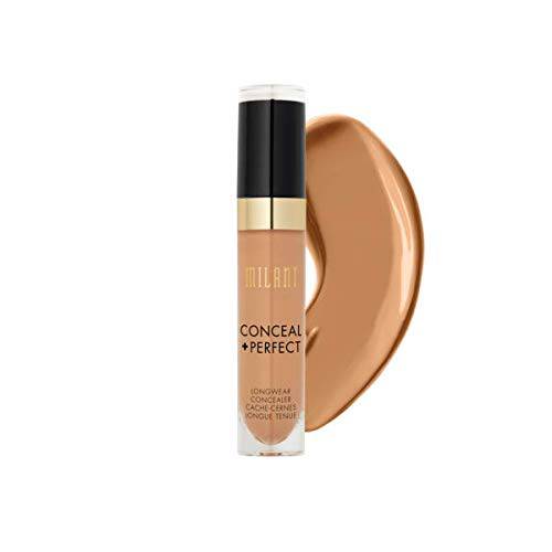 Milani Conceal + Perfect Longwear Concealer - Warm Beige (0.17 Fl. Oz.) Vegan, Cruelty-Free Liquid Concealer - Cover Dark Circles, Blemishes & Skin Imperfections for Long-Lasting Wear