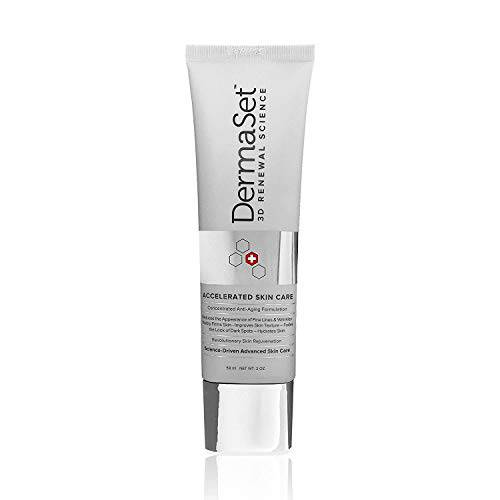 DermaSet Anti-Aging Renewal Cream (NEW FORMULA) with Plant-Based Stem Cells Advanced Formula to Visibly Reduce Wrinkles, Fine Lines and Crow’s Feet Instantly (Double Pack)