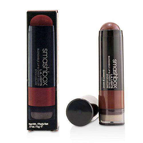 Smashbox L.A. Lights Blendable Lip and Cheek Color Lipstick, Fairfax Fuschia, 0.17 Fluid Ounce