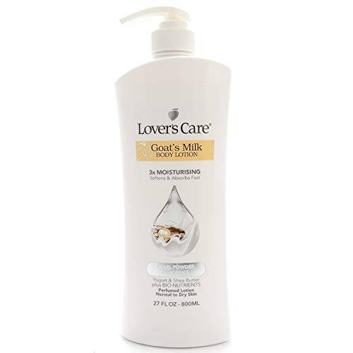 Lovercare Goat Milk Body Lotion for Dry Skin Pearl 27.05oz (800ml) - Single…