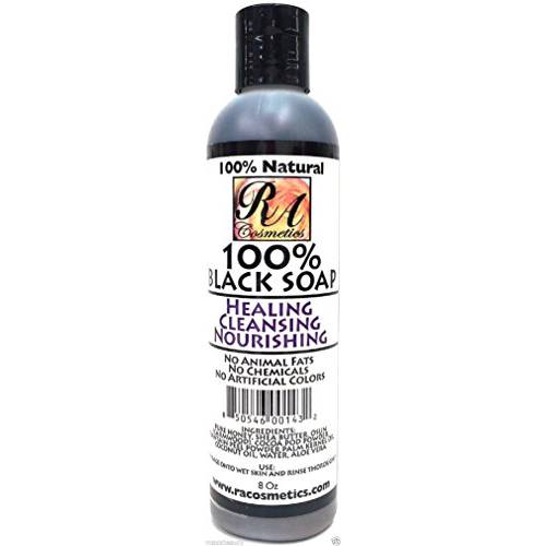 African RA 100% Liquid Natural Black Soap - 8 oz