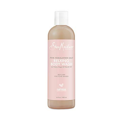 SheaMoisture Relaxing Body Wash All Skin Types Cruelty Free Skin Care Made with Fair Trade Shea Butter, Pink Himalayan Salt, Sage, 13 Ounce