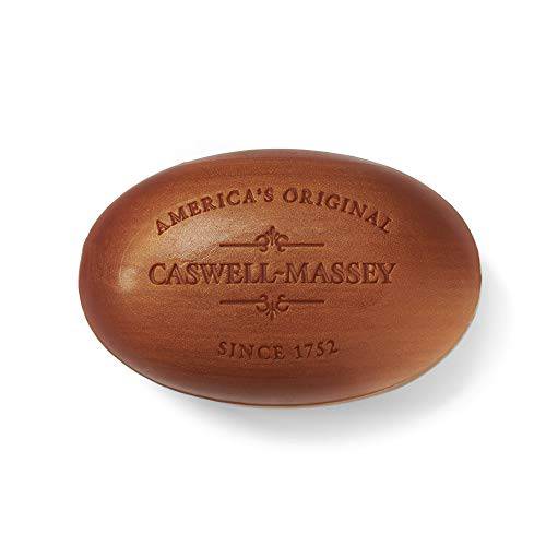 Caswell-Massey Triple Milled Heritage Woodgrain Sandalwood Bar Soap, Scented & Moisturizing Bath Soap For Men & Women, Made In The USA, 5.8 Oz