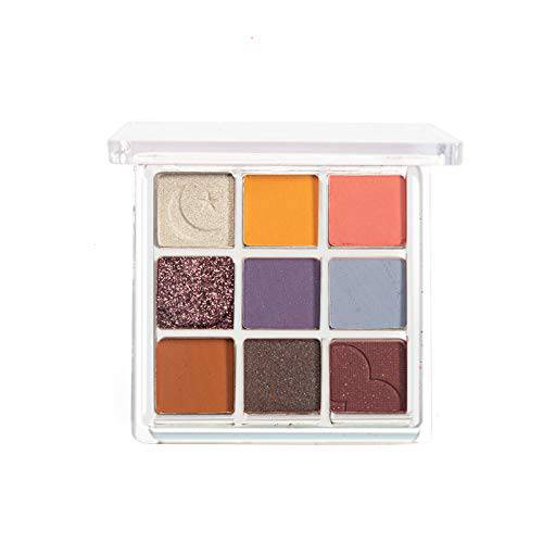 With Memories-Eyeshadow Palette Makeup - Matte Shimmer 9 Colors - Highly Pigmented - Professional Nudes Warm Natural Bronze Neutral Smoky Waterproof Cosmetic Eye Shadows (Tulips)