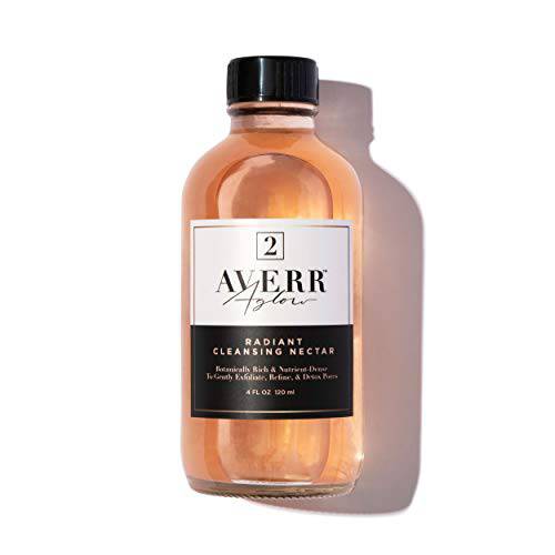 Averr Aglow No.2 Radiant Cleansing Nectar, Daily Face Wash Natural Solution, Natural Plant & Mineral Based, Fights Breakouts, Blackheads, and Blemishes