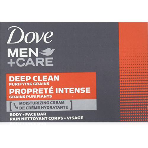 Deep Clean Body and Face Bar by Dove for Men-2 x 4 oz Soap