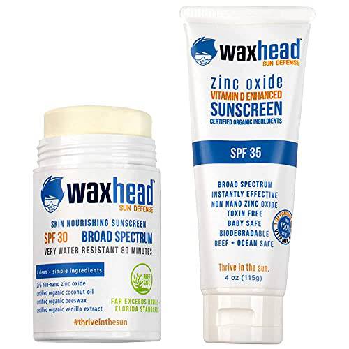 Waxhead Sport Zinc Sunscreen Stick + Sunscreen with Zinc Oxide Lotion