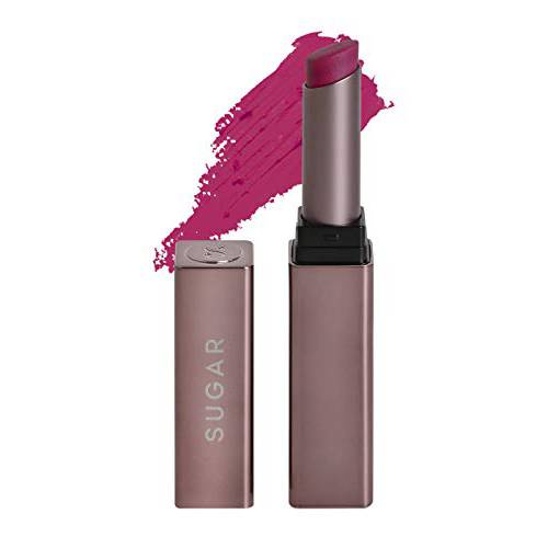 SUGAR Cosmetics Mettle Satin Lipstick - 01 Sophie (Bright Fuchsia Pink / Fuchsia) Super Hydrating, Smoothens Fine Lines