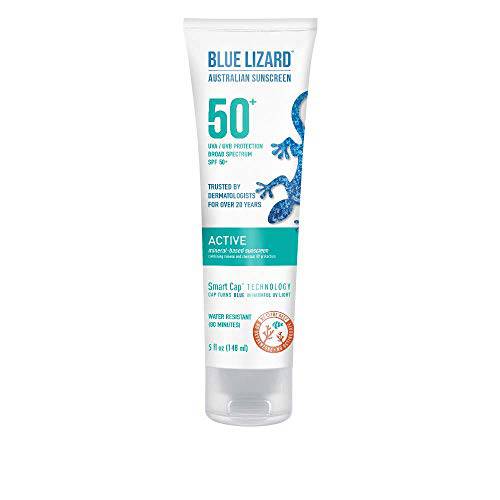BLUE LIZARD Active Mineral-Based Sunscreen Lotion - SPF 50+, 5 Fl Oz
