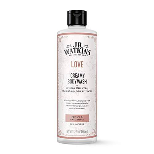 J.R. Watkins Love Creamy Body Wash (Peony & Patchouli) 12 fl oz