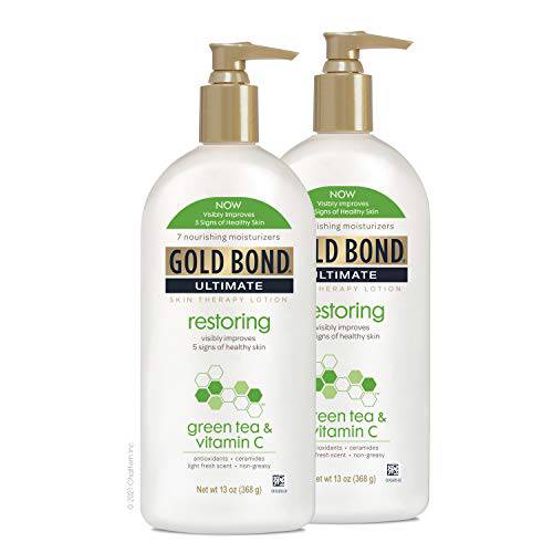 Gold Bond Ultimate Restoring Skin Therapy Lotion With Green Tea & Vitamin C, 13 oz.