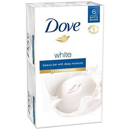 Dove Beauty Bar, White, 4 Ounce 6 Bar