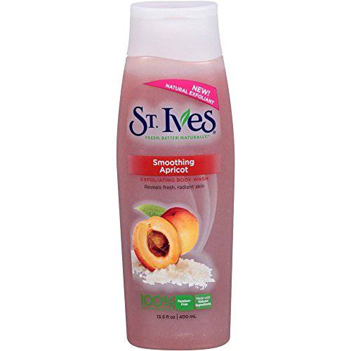 St Ives Body Wash 13.5 Ounce Smoothing Apricot (399ml) (2 Pack)