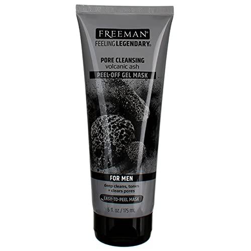 Freeman Mens Pore Cleansing Gel Mask Peel Off 6 Ounce (175ml) (3 Pack)
