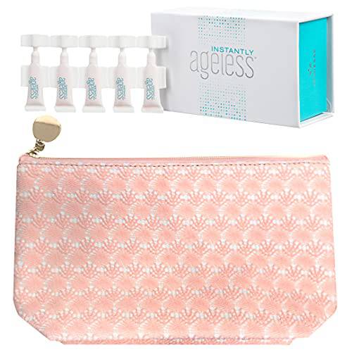 Instantly Ageless Facelift in A Box - 1 Box of 25 Vials with FREE Makeup Bag