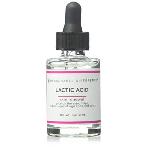 Measurable Difference Lactic Acid Face Serum - Exfoliating Serum that Hydrates & Strengthens the Skin Barrier | 1 Fl Oz |