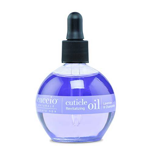 Cuccio Naturale Lavender and Chamomile Cuticle Revitalizing Oil - Moisturizes and Strengthens Nails and Cuticles - Soothing and Nourishing - Paraben and Cruelty Free with Natural Ingredients - 2.5 oz