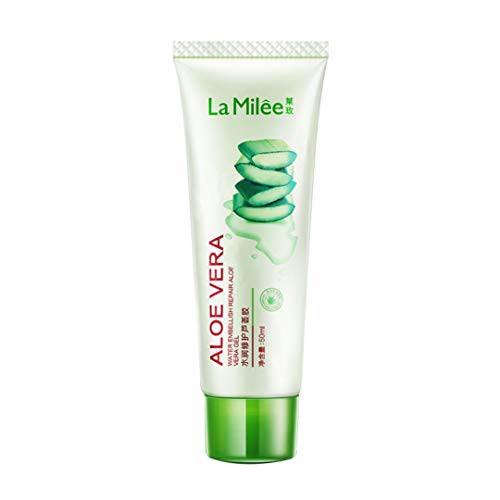 La Milee Aloe Vera Gel Water After Sun Skin Care Gel Embellish Repaire Moisturizing Brightening Rough Dry Skin Oil Control Shrink Pore 50g