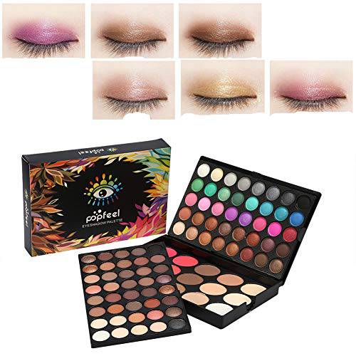 80 Colors Professional Eyeshadow Palette +15 Colors Blusher & Concealer Contour Eye Powder Makeup Cosmetic Set