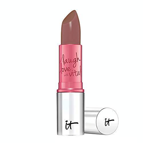 it COSMETICS Vitality Lip Flush 4-in-1 Reviver Lipstick Stain, Love Story - Long-Wear Color + Hydration - With Shea Butter, Aloe, Jojoba, Plum Oil & Cherry Oil - 0.11 oz