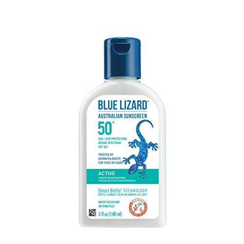 BLUE LIZARD Active Mineral-Based Sunscreen Lotion - SPF 50+ - 5 oz