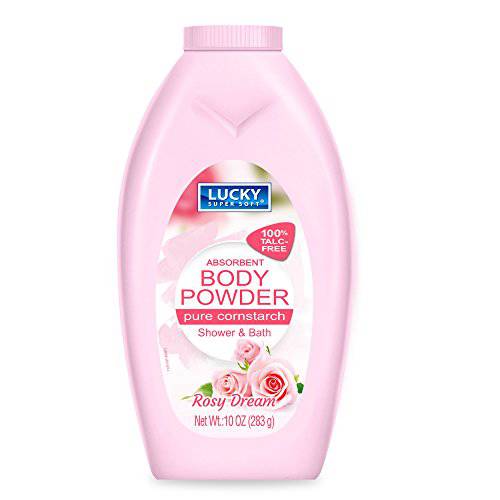 Lucky Super Soft Absorbent Body Powder, Rosy Dream, 10 Oz