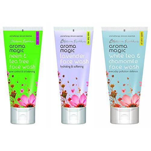 Aroma Magic Combo Face Wash Neem & Tea Tree,Lavender,White Tea & Chamomile 100Ml