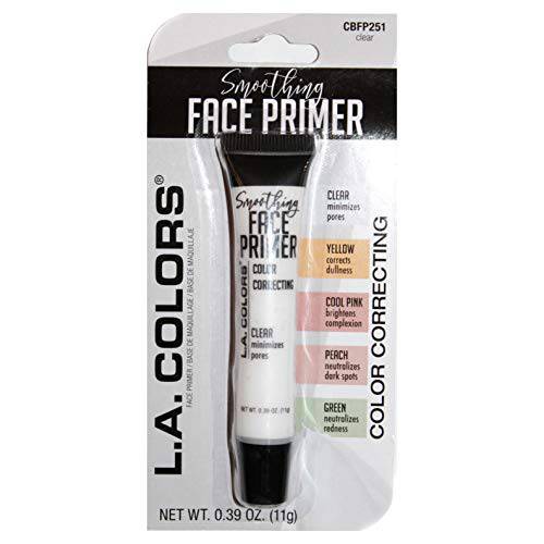 L.A. Colors (1) Tube Smoothing Face Primer Color Correcting Makeup Fills In Lines and Pores - Clear Minimizes Pores CBFP251