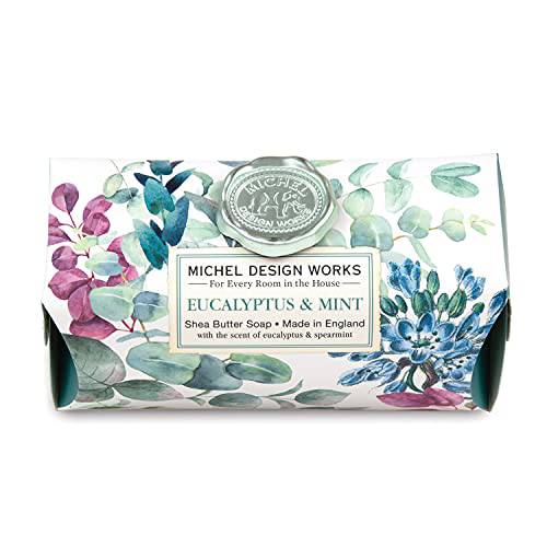 Michel Design Works Large Bath Soap Bar, Eucalyptus & Mint