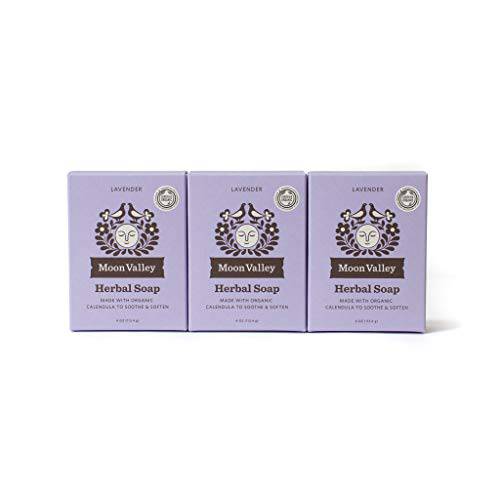 HERBAL SOAP - LAVENDER by MOON VALLEY (3PACK)
