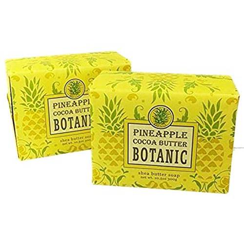 Greenwich Bay Trading Company Set of Two 10.5 oz Shea Butter Soap Bars (Pineapple)
