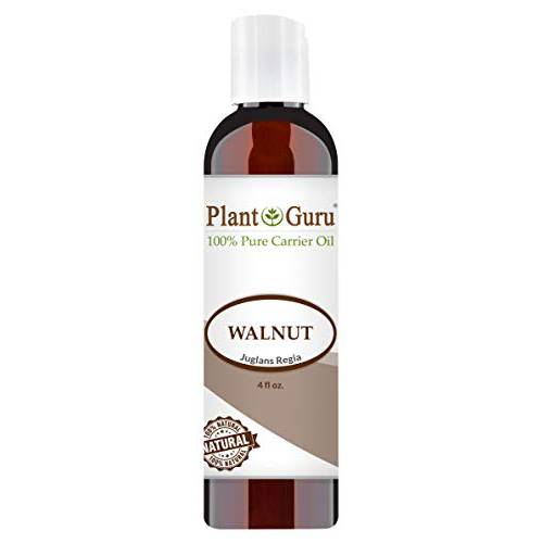 Walnut Oil 4 fl. oz. - Cold Pressed 100% Pure Natural - Skin, Body, Face, and Hair Growth Moisturizer. Great For Creams, Lotions, Lip balm and Soap Making