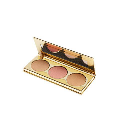 Gerard Cosmetics Starlet Palette - Ultra-Creamy and Buildable Formula - Facial Luminizer - Offers Radiant Skin - Gives Sunkissed Appearance with Gorgeous Shades - Honeymoon - 1 pc Highlighter
