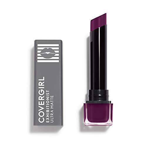 COVERGIRL Exhibitionist Ultra-Matte Lipstick, Transfer-Proof, .11 Fl Oz, 1 Count, Lipstick, Matte Lipstick, Long Lasting Lipstick, No Cracking or Flaking, Increases Lip Moisture