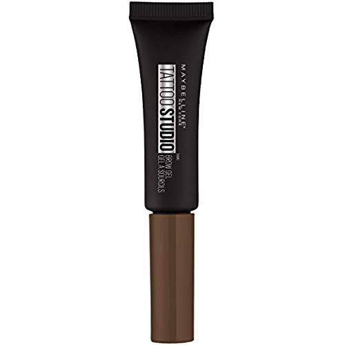 Maybelline TattooStudio Longwear Waterproof Eyebrow Gel Makeup for Fully Defined Brows, Spoolie Applicator Included, Lasts Up To 2 Days, Chocolate Brown, 0.23 Fl Oz (Pack of 1)