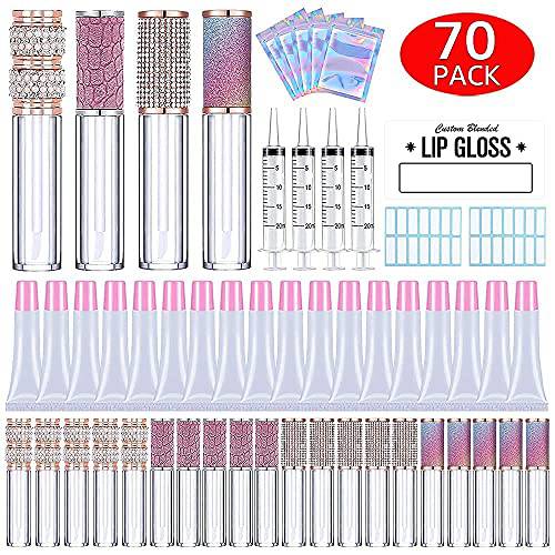 10ml Squeeze Tubes with Pink Cap Bundle and 5ml Lip Gloss Wand Tubes
