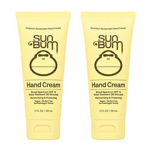 Sun Bum Sun Bum Original Spf 15 Sunscreen Hand Cream Vegan and Reef Friendly (octinoxate & Oxybenzone Free) Broad Spectrum Moisturizing Uva/uvb Sunscreen With Vitamin E 2 Packk, 1 count