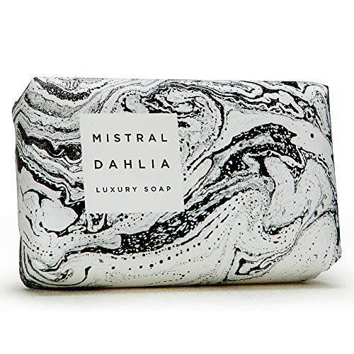 Mistral French 7 oz Luxury Bar Soap Marbles Dahlia