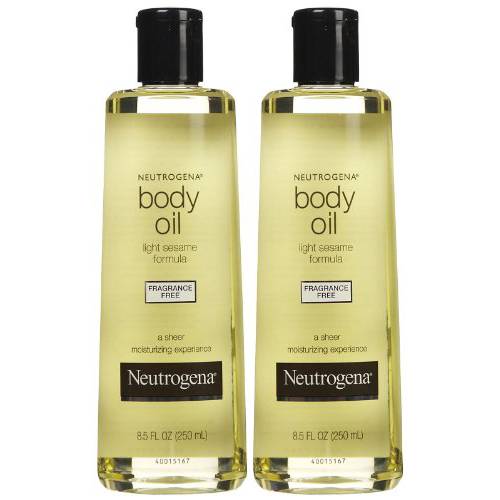Neutrogena Body Oil, Fragrance Free, 8.5 Fl Oz (Pack of 2)