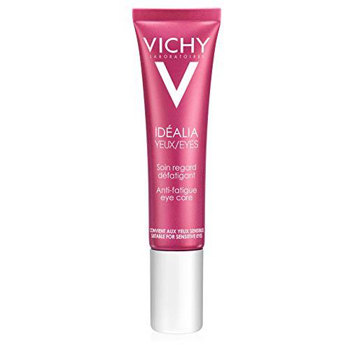 Vichy Idéalia Eye Cream with Caffeine & Vitamin C, Anti-Aging Eye Cream for Dark Circles & Fine Lines to Brighten & Smoothe, 0.5 Fl Oz