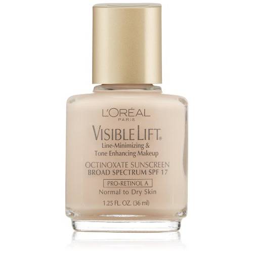L’oreal Visible Lift Line-minimizing and Tone-enhancing Makeup, Normal/Dry Skin, Caramel Beige, 1.25-Fluid Ounce