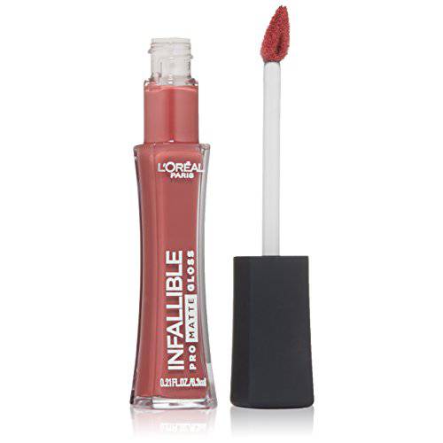 L’Oréal Paris Infallible Lip Pro Matte Gloss, Nude Allude, 0.21 fl. oz.