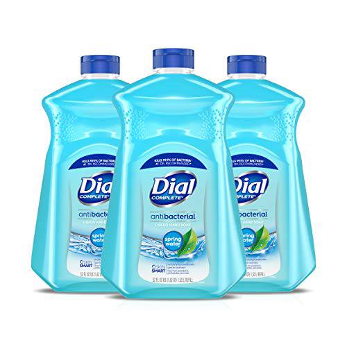 Dial Complete Antibacterial Liquid Hand Soap Refill, Spring Water, 52 fl oz (3 count)