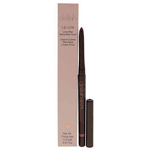 Delilah - Lip Line Long Wear Retractable Pencil - Naked - Natural Lip Colour - Smudgeproof, Soft, Creamy, Waterproof Lip Liner - Vegan - Cruelty Free - 0.31g / 0.011 Oz