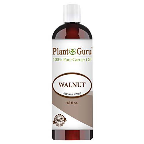 Walnut Oil 16 oz - Cold Pressed 100% Pure Natural - Skin, Body, Face, and Hair Growth Moisturizer. Great For Creams, Lotions, Lip balm and Soap Making