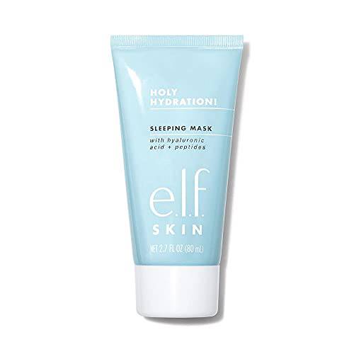 e.l.f. Holy Hydration Sleep Mask, Ultra-Hydrating Dual-Use Face Mask, Replenishes & Nourishes Dry Skin for a Plumped Up Complexion, 2.7 Fl Oz (80mL)