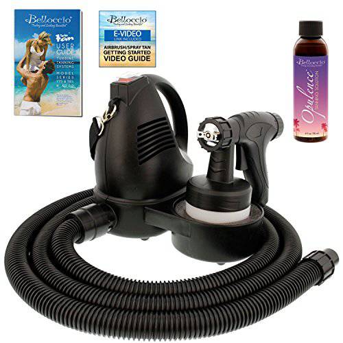 Belloccio Premium T75 Sunless Turbine Spray Tanning System FREE 4 oz. Opulence Tanning Solution & FREE User Guide Video Link
