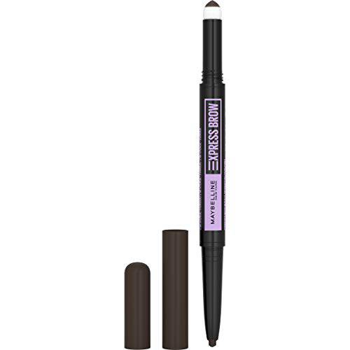 Maybelline New York Maybelline Express Brow 2-in-1 Pencil and Powder, Black Brown, 0.02 Fl. Ounce, 262 Black Brown, 0.02 fluid_ounces (Pack of 2)