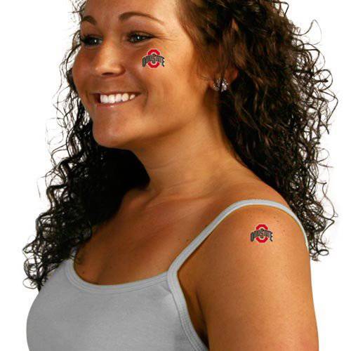 Ohio State Buckeyes 4-Pack Team Logo Temporary Tattoos